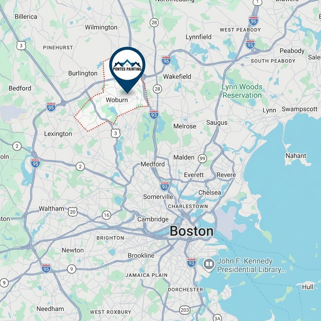 Pontes Painting service area - Woburn MA